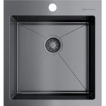 Смеситель для кухни Omoikiri Kanto-PVD-GM 4994013, вороненая сталь/красный - фото 2