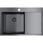 Смеситель для кухни Omoikiri Kanto-PVD-GM 4994013, вороненая сталь/красный - фото 4