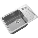 Кухонная мойка Oulin OL-327L 1 мм, нержавеющая сталь - фото 