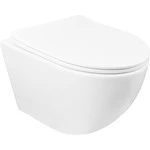 Унитаз подвесной безободковый Azario Gloria AZ-2003 с крышкой микролифт, Цвет производителя: белый - фото 