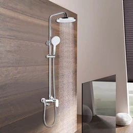 Душевая стойка с поворотным изливом Azario Arizona AZ-20R, Цвет производителя: хром - фото 