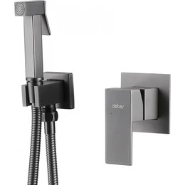 Набор для гигиенического душа Abber Daheim AF8225NG, никель - фото 