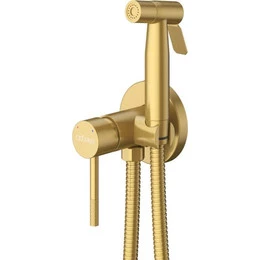 Набор для гигиенического душа Cezares RELAX-DIF-BORO (со скрытой частью), брашированное золото, Цвет производителя: брашированное золото - фото 