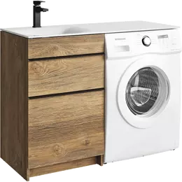 Тумба напольная с раковиной Aqwella Terra 115 см TER01052NDBL, дуб балтийский - фото 