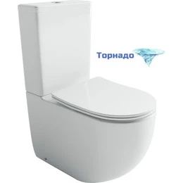 Унитаз-компакт Ceramicanova Metropol CN4001T с тонкой крышкой микролифт (система смыва Торнадо) - фото 