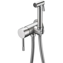 Набор для гигиенического душа Boheme Uno 467-NB, nickel brush, Цвет производителя: nickel brush - фото 