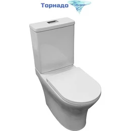 Унитаз-компакт безободковый Azario Tesoro AZ-8501 с крышкой микролифт (система смыва Торнадо) - фото 