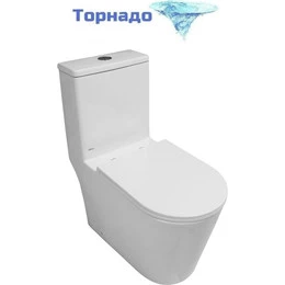 Унитаз-моноблок Azario Eagle AZ-80673 с тонкой крышкой микролифт (Система смыва Торнадо) - фото 