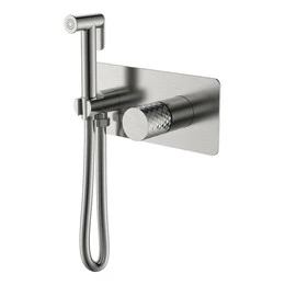 Набор для гигиенического душа Boheme Stick 127-NB (со скрытой частью) никель - фото 