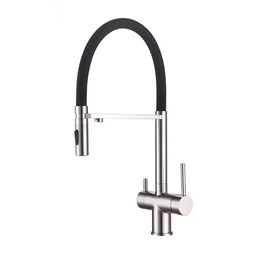 Смеситель для кухни Grocenberg GB4096NK, никель - фото 
