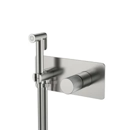 Набор для гигиенического душа Boheme Stick 127-NB.3 (со скрытой частью) никель - фото 