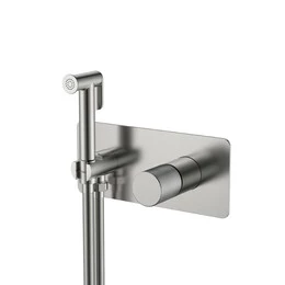 Набор для гигиенического душа Boheme Stick 127-NB.4 (со скрытой частью) никель - фото 