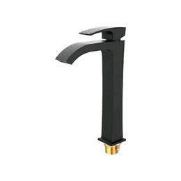 Смеситель для раковины высокий Gappo G1007-86, чёрный - фото 