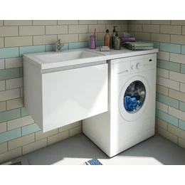 Тумба подвесная с раковиной-столешницей Эстет Dallas Luxe 100 см L, 1 ящик ФР-00002321 - фото 