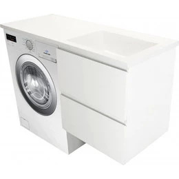 Тумба подвесная с раковиной-столешницей Эстет Dallas Luxe 110 см R, 2 ящика ФР-00002021 - фото 