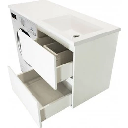 Тумба подвесная с раковиной-столешницей Эстет Dallas Luxe 140 см R, 2 ящика ФР-00002924 - фото 