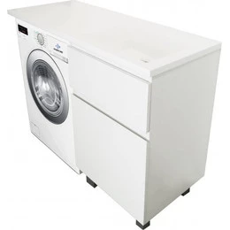 Тумба напольная с раковиной-столешницей Эстет Dallas Luxe 140 см R, 2 ящика ФР-00002907 - фото 