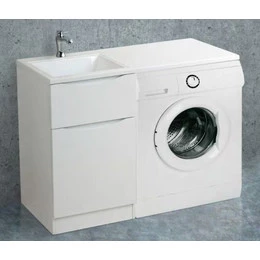 Тумба напольная с раковиной-столешницей BelBagno LAVANDERIA-580/1200-2C-PIA-BL 120 см L, Bianco Opaco - фото 