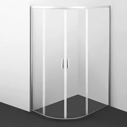 Душевое ограждение WasserKraft Lippe 120х90 см 45S24, хром/прозрачное - фото 