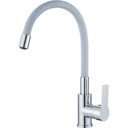 Смеситель для кухни Haiba HB70112-3, хром/серый - фото 