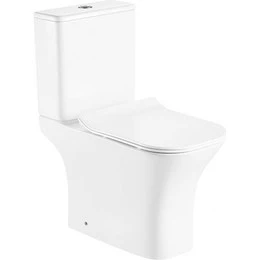 Унитаз-компакт безободковый Mirsant Smart с крышкой микролифт - фото 