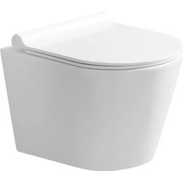 Унитаз подвесной безободковый Azario Nova AZ-2217 с крышкой микролифт - фото 