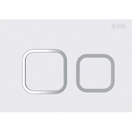 Кнопка смыва Iddis Unifix UNI40MWi77, белый матовый - фото 