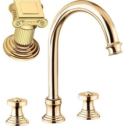 Смеситель для раковины Cezares APHRODITE-BLS2-A-03/24-O, золото - фото 