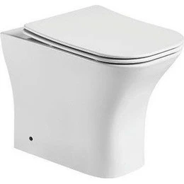 Унитаз приставной CeramaLux Rimless 215D с крышкой микролифт - фото 