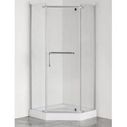 Душевое ограждение Loranto CS-816S B 100x100 см, сатин/прозрачное - фото 