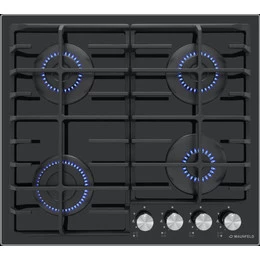 Газовая варочная поверхность Maunfeld EGHG.64.6CB/G (чёрное стекло) - фото 