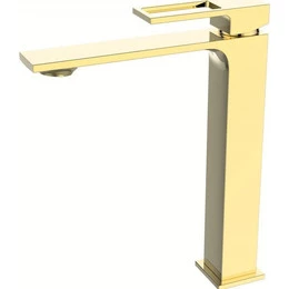 Смеситель для раковины высокий BelBagno Luce LUC-LMC-ORO-W0, золото, Цвет производителя: золото - фото 