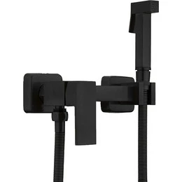 Смеситель с гигиеническим душем HAIBA HB5513-7, чёрный матовый - фото 