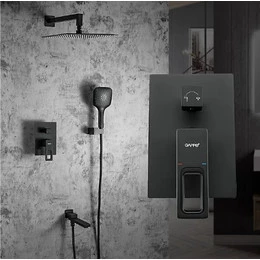 Душевая система для ванны Gappo G7117-6, черный - фото 