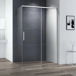 Душевое ограждение Cezares 120х90 см DUET SOFT-M-AH-1-120/90-C-Cr (стекло 8 мм) хром/прозрачное - фото 