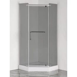 Душевое ограждение Loranto 100x100 см CS-816S B 100 (GRAY) сатин/серое - фото 