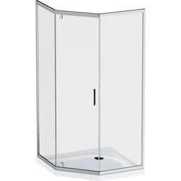 Душевое ограждение Am.Pm Gem 90x90 см W90G-405-090MT, хром/прозрачное - фото 