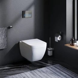 Унитаз подвесной безободковый Am.Pm Gem C901701SC с сиденьем микролифт - фото 