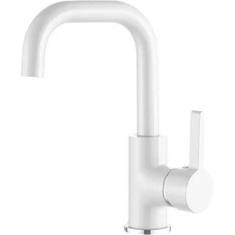 Смеситель для раковины Ledeme L1099W, белый - фото 