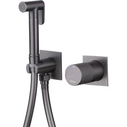 Набор для гигиенического душа Abber Rund AF8725NG, никель - фото 