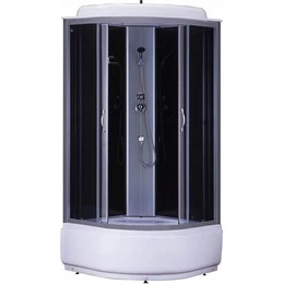 Душевая кабина Loranto CS-6690 G 90х90 см, хром/тонированное - фото 