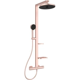 Душевая стойка с термостатом Ideal Standard ALU+ IS BD583RO, розовый - фото 