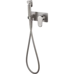 Набор для гигиенического душа Boheme Spectre 457-NB (со скрытой частью) nickel brush, Цвет производителя: nickel brush - фото 