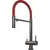 Смеситель для кухни Omoikiri Kanto-PVD-GM 4994013, вороненая сталь/красный - фото 