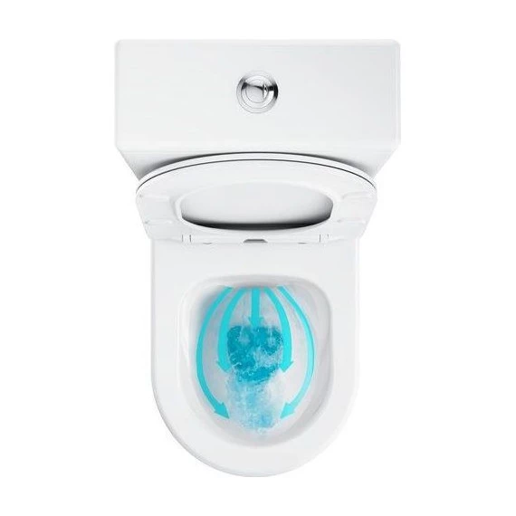 Унитаз-компакт Ravak Optima RimOff Combi X01870 с тонкой крышкой микролифт - фото 6