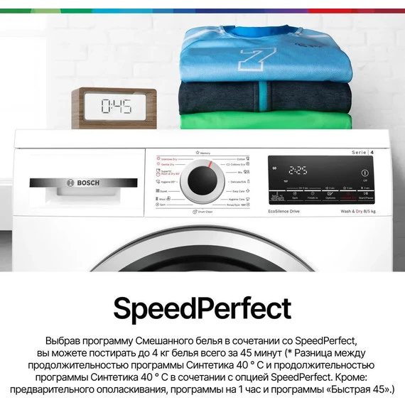 Стиральная машина с сушкой Bosch Serie 4 WDS28460ME - фото 2
