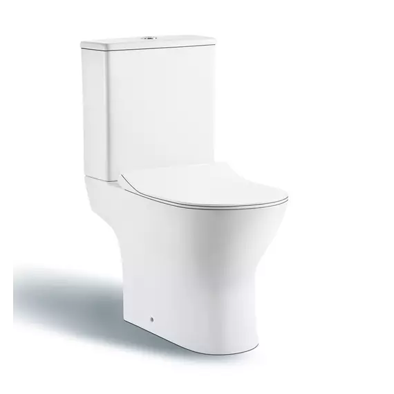 Унитаз-компакт безободковый Taliente Arte AR35045 с крышкой микролифт, Цвет производителя: белый - фото 2