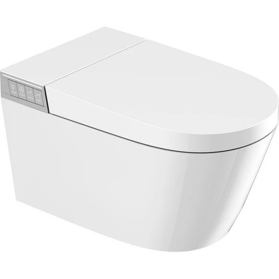 Унитаз-биде подвесной электронный с импульсным смывом Abber Bequem AC1120S с крышкой микролифт - фото, картинка  Унитаз-биде подвесной электронный с импульсным смывом Abber Bequem AC1120S с крышкой микролифт - фото