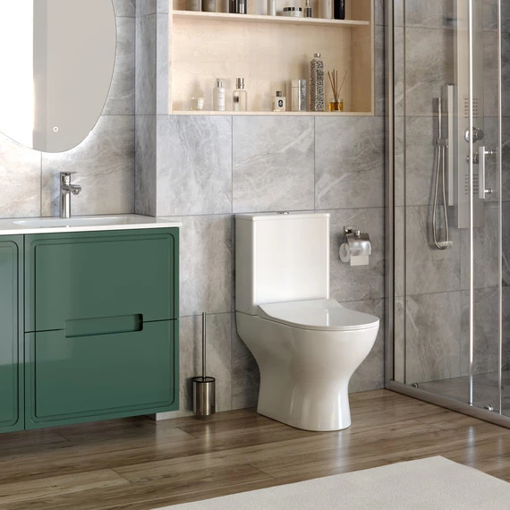 Унитаз-компакт безободковый Taliente Arte AR35045 с крышкой микролифт, Цвет производителя: белый - фото 5