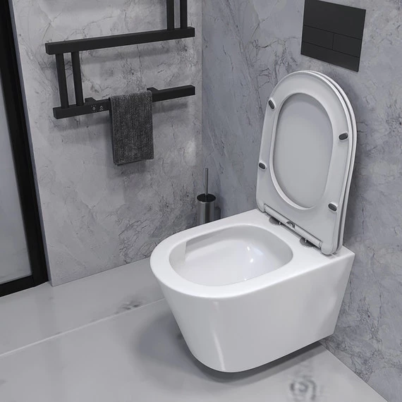 Унитаз подвесной безободковый Taliente Altamarea T3 AL65003 с крышкой микролифт (система смыва Торнадо) - фото 6